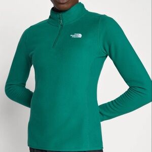 The North Face Teal Fleece Quarter Zip Jacket